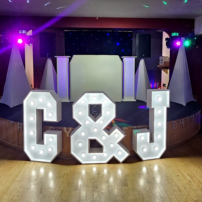 White with white coloured podiums