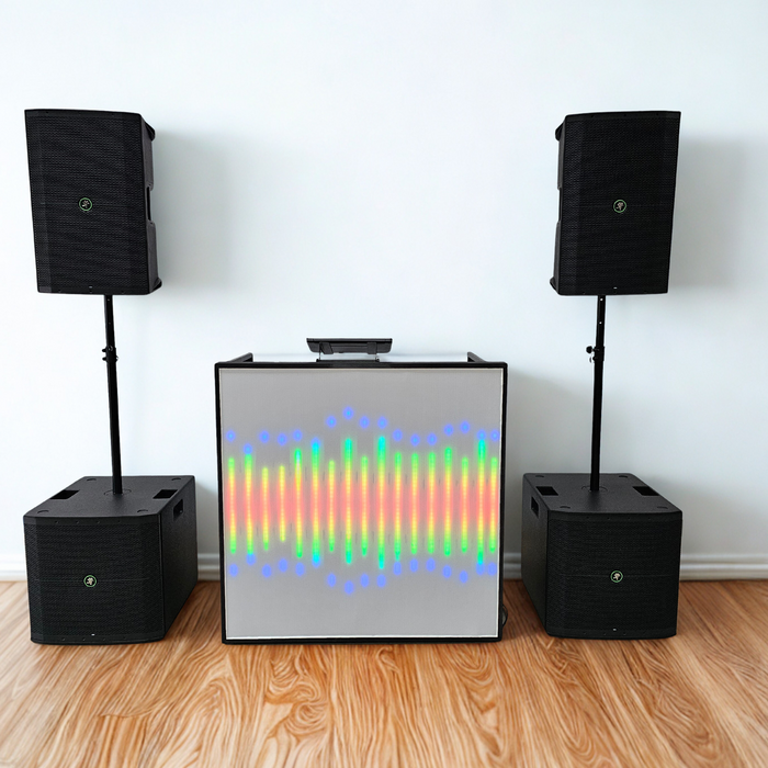 Retro dancing light booth.